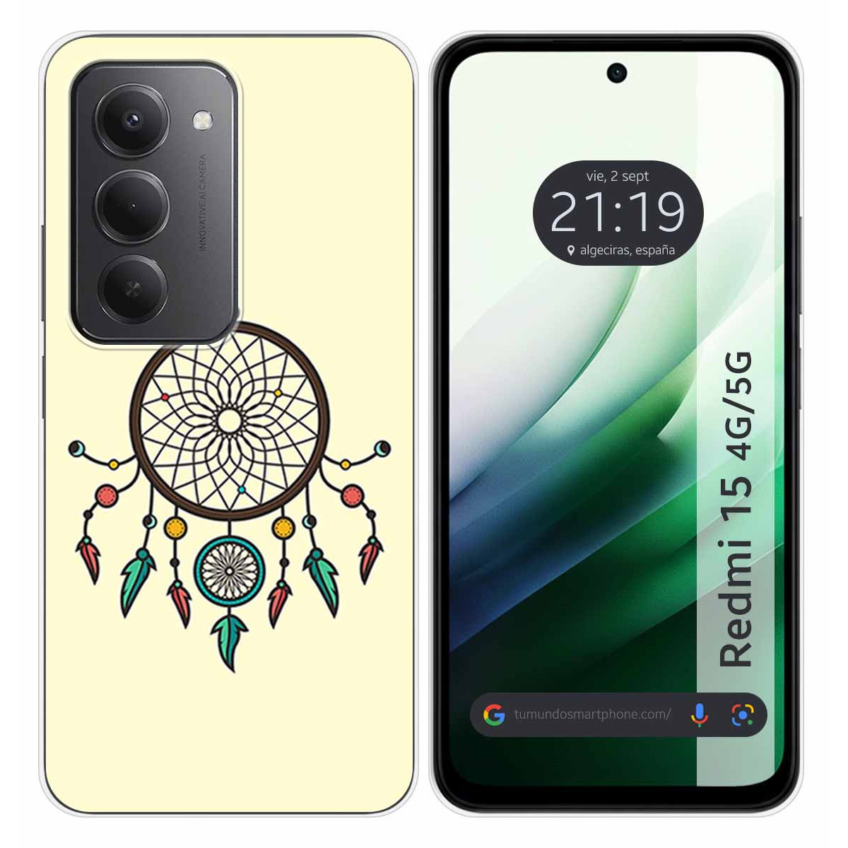 Funda Silicona para Xiaomi Redmi 15 4G / 5G diseño Atrapasueños Dibujos