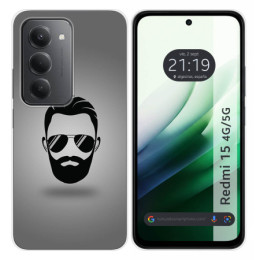 Funda Silicona para Xiaomi Redmi 15 4G / 5G diseño Barba Dibujos