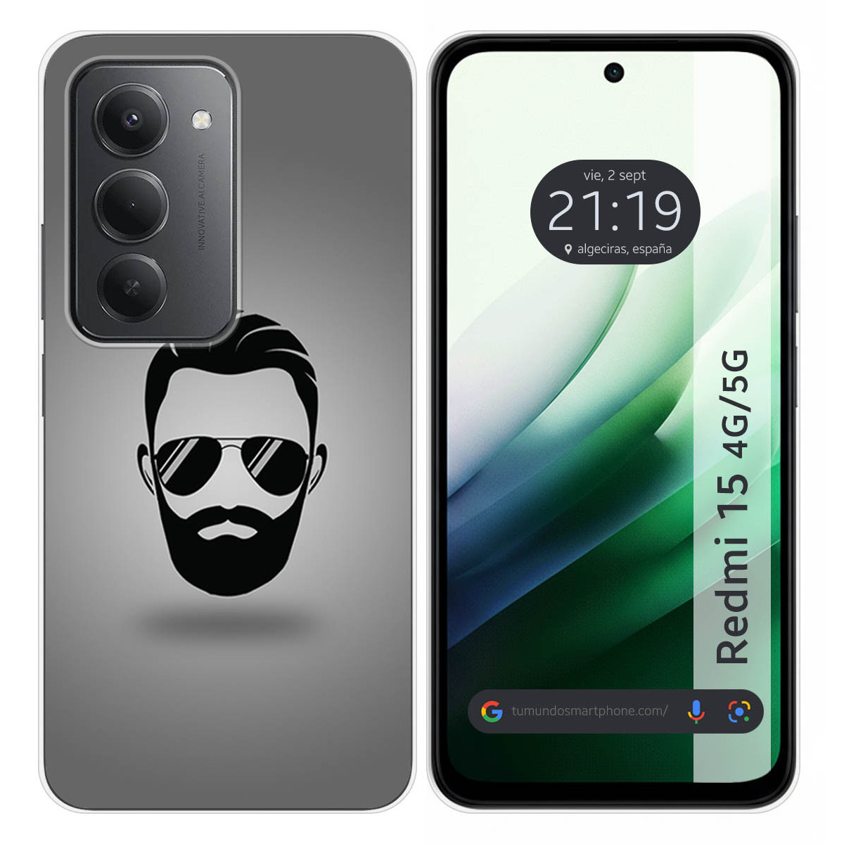 Funda Silicona para Xiaomi Redmi 15 4G / 5G diseño Barba Dibujos