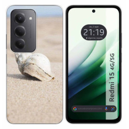 Funda Silicona para Xiaomi Redmi 15 4G / 5G diseño Concha Dibujos