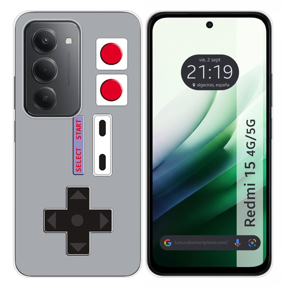 Funda Silicona para Xiaomi Redmi 15 4G / 5G diseño Consola Dibujos