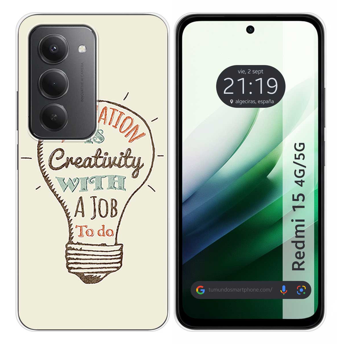 Funda Silicona para Xiaomi Redmi 15 4G / 5G diseño Creativity Dibujos