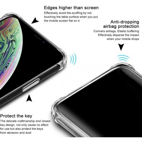Funda Gel Tpu Anti-Shock Transparente para Iphone XS Max