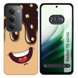 Funda Silicona para Xiaomi Redmi 15 4G / 5G diseño Helado Chocolate Dibujos