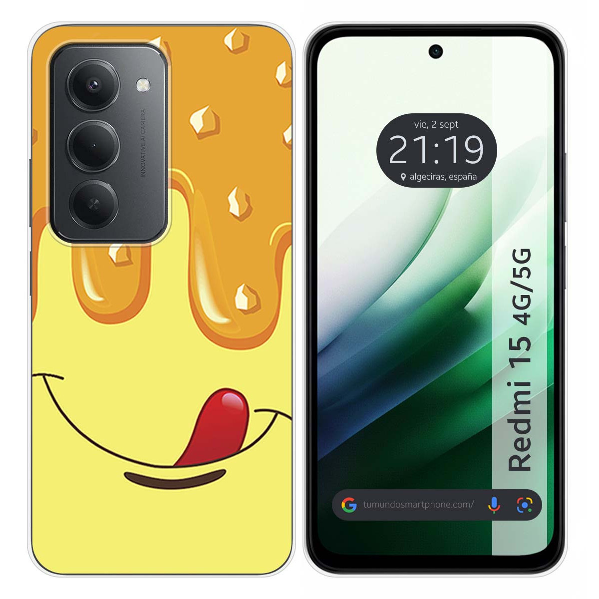 Funda Silicona para Xiaomi Redmi 15 4G / 5G diseño Helado Vainilla Dibujos