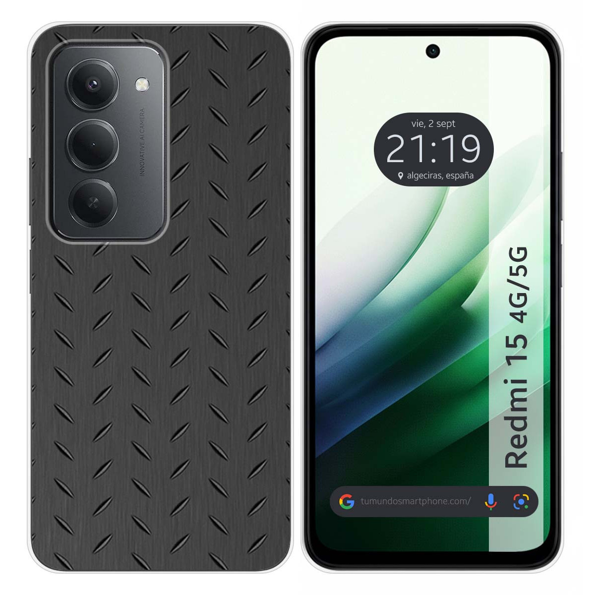 Funda Silicona para Xiaomi Redmi 15 4G / 5G diseño Metal Dibujos