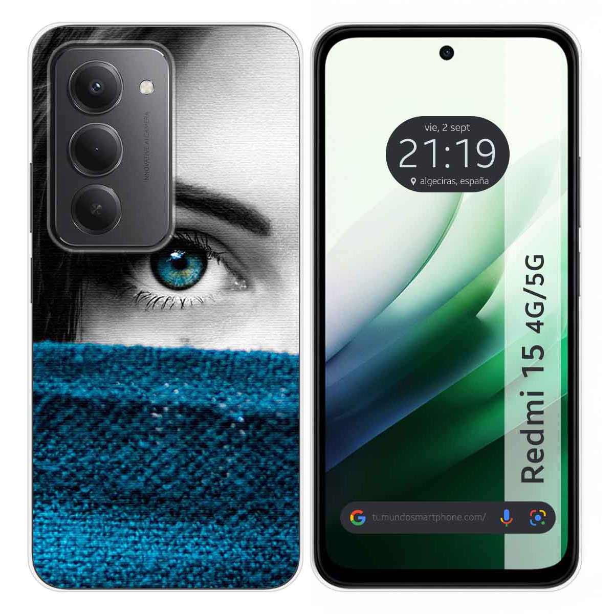 Funda Silicona para Xiaomi Redmi 15 4G / 5G diseño Ojo Dibujos