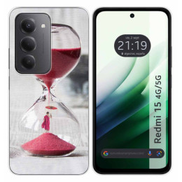 Funda Silicona para Xiaomi Redmi 15 4G / 5G diseño Reloj Dibujos