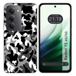 Funda Silicona para Xiaomi Redmi 15 4G / 5G diseño Snow Camuflaje Dibujos