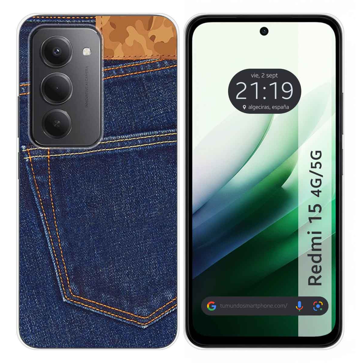 Funda Silicona para Xiaomi Redmi 15 4G / 5G diseño Vaquero Dibujos