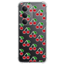 Funda Silicona Antigolpes para Xiaomi Redmi 15 4G / 5G diseño Cerezas Dibujos