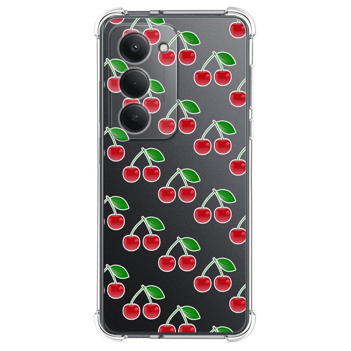 Funda Silicona Antigolpes para Xiaomi Redmi 15 4G / 5G diseño Cerezas Dibujos