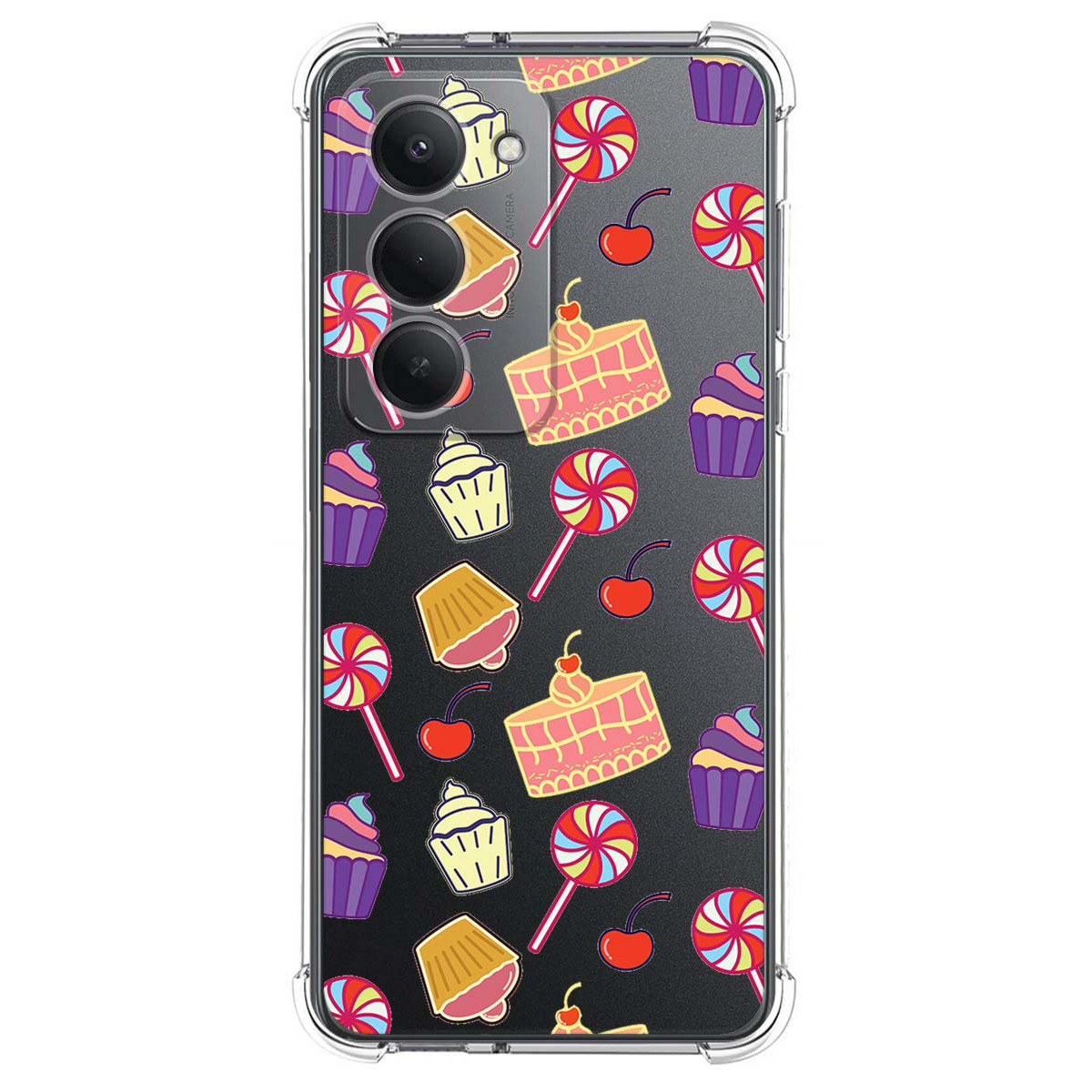 Funda Silicona Antigolpes para Xiaomi Redmi 15 4G / 5G diseño Dulces 01 Dibujos