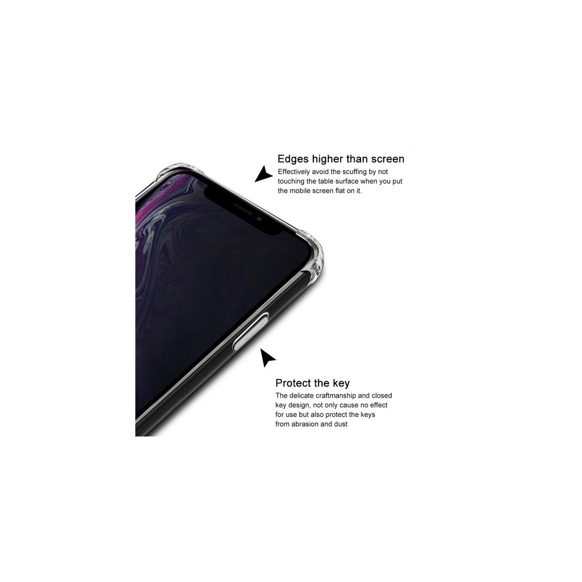 Funda Gel Tpu Anti-Shock Transparente para Iphone Xr