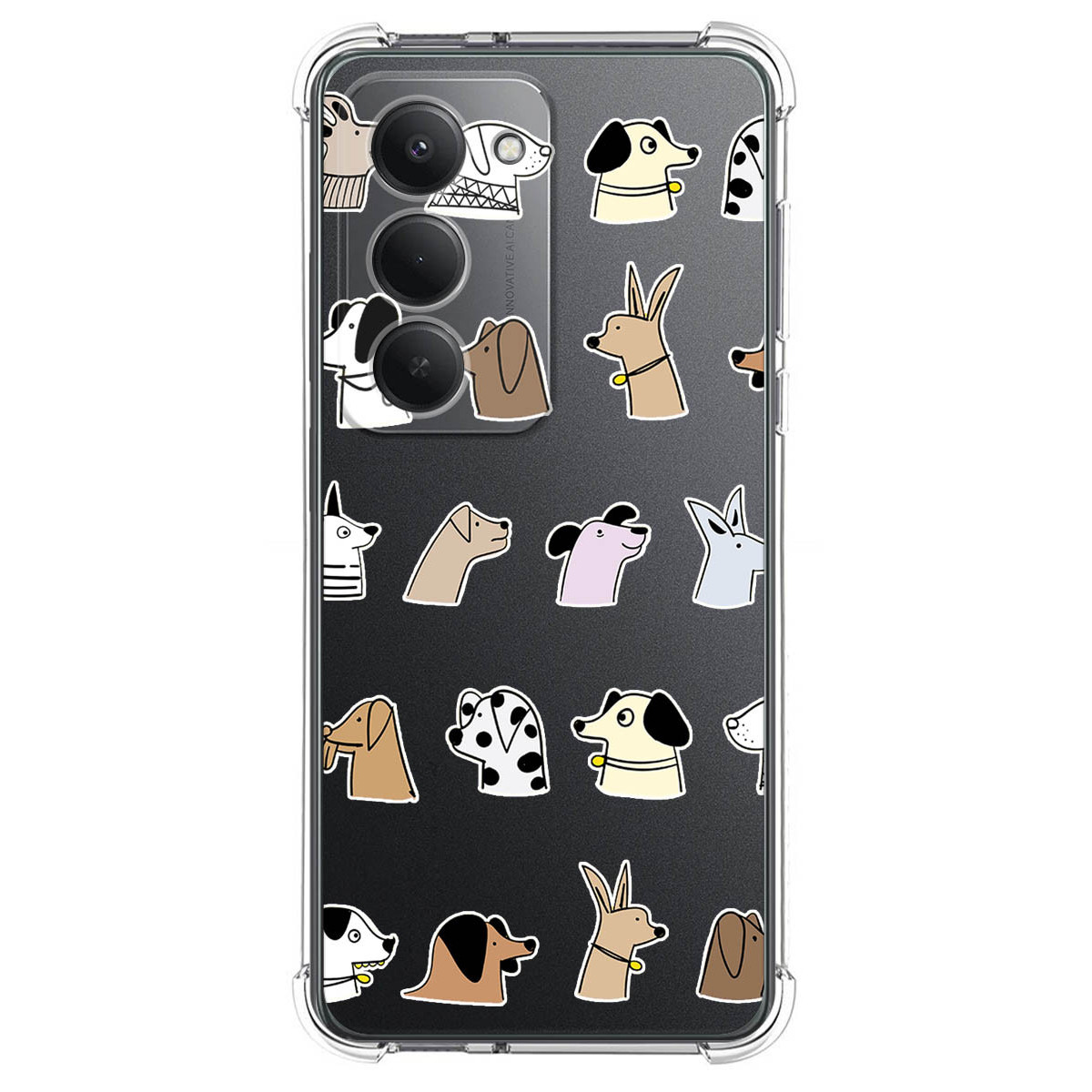 Funda Silicona Antigolpes para Xiaomi Redmi 15 4G / 5G diseño Perros Dibujos