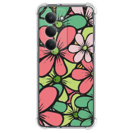 Funda Silicona Antigolpes para Xiaomi Redmi 15 4G / 5G diseño Flores 02 Dibujos