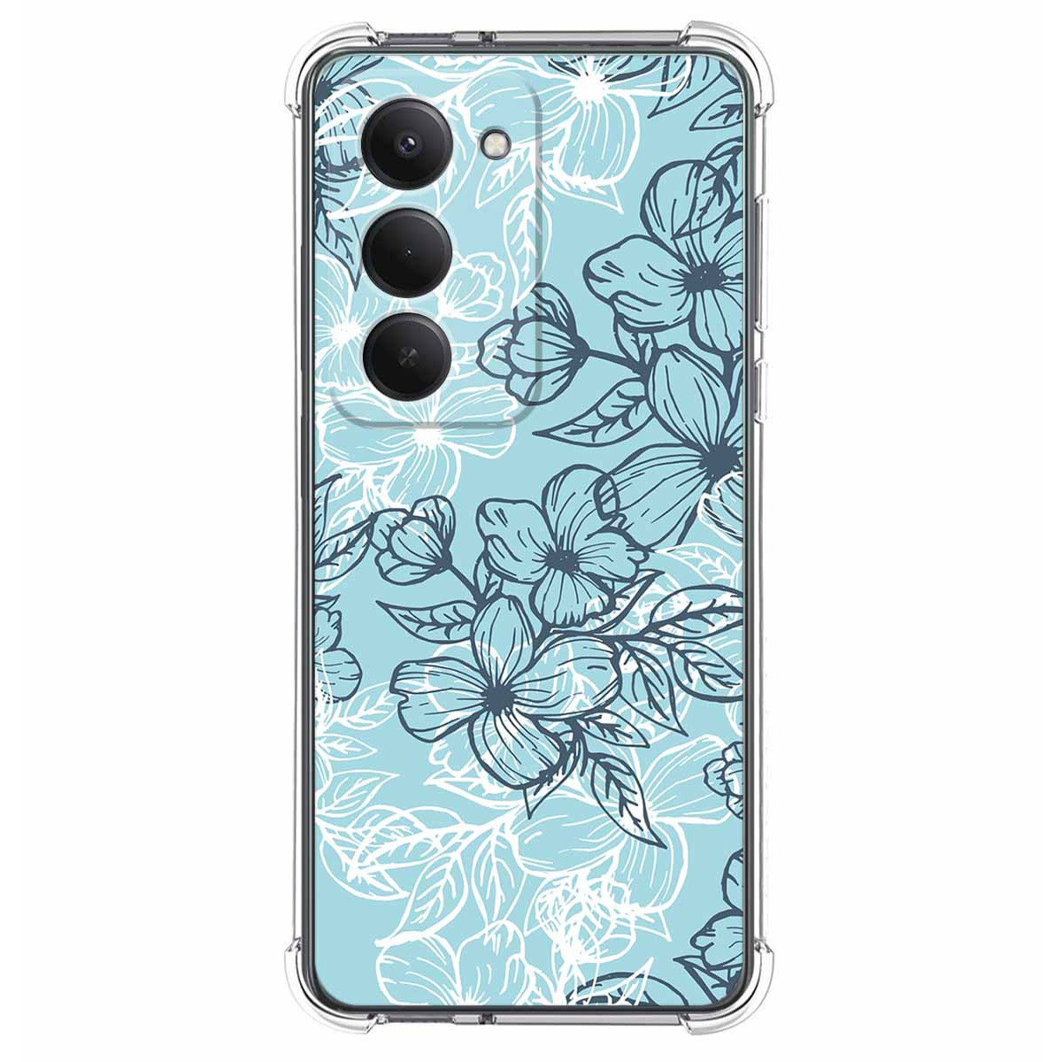 Funda Silicona Antigolpes para Xiaomi Redmi 15 4G / 5G diseño Flores 03 Dibujos