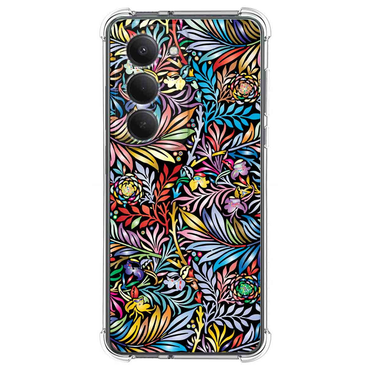 Funda Silicona Antigolpes para Xiaomi Redmi 15 4G / 5G diseño Flores 04 Dibujos