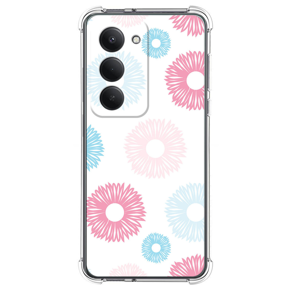 Funda Silicona Antigolpes para Xiaomi Redmi 15 4G / 5G diseño Flores 06 Dibujos