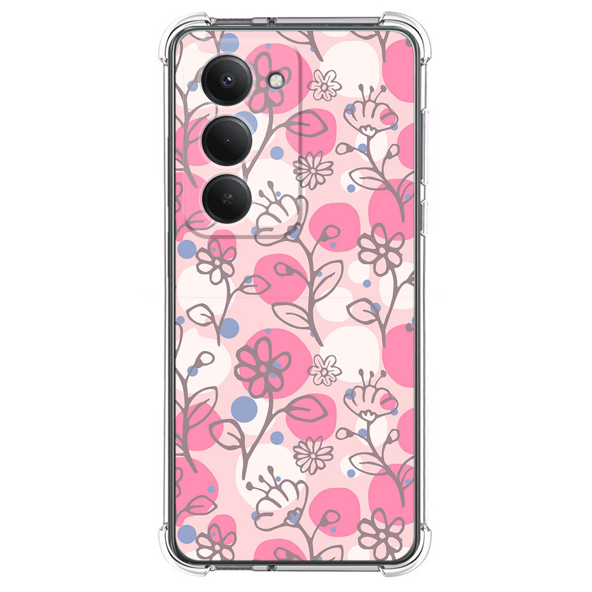 Funda Silicona Antigolpes para Xiaomi Redmi 15 4G / 5G diseño Flores 07 Dibujos