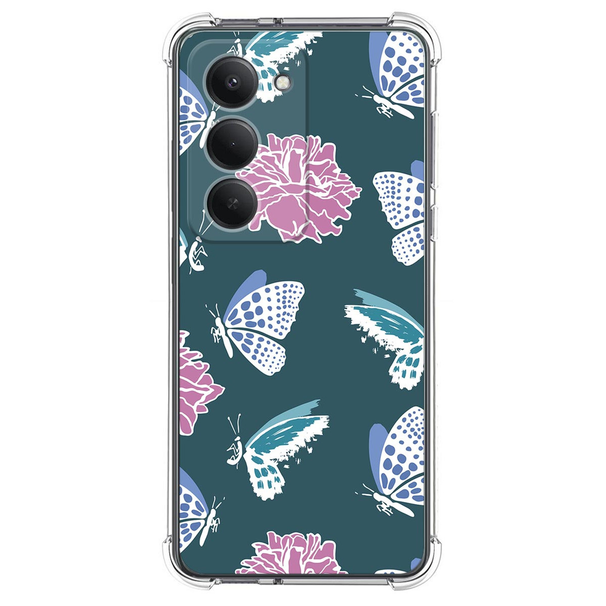 Funda Silicona Antigolpes para Xiaomi Redmi 15 4G / 5G diseño Flores 10 Dibujos