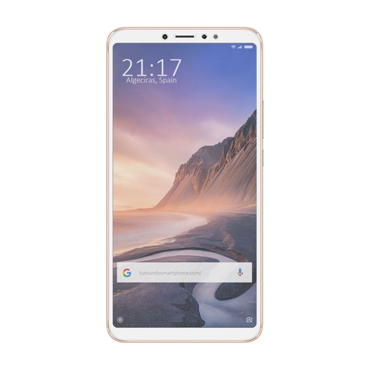 Protector Cristal Templado Frontal Completo Blanco para Xiaomi Mi Max 3 Vidrio