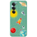 Funda Silicona Líquida Verde para Xiaomi Redmi 15 4G / 5G diseño Espacio Dibujos
