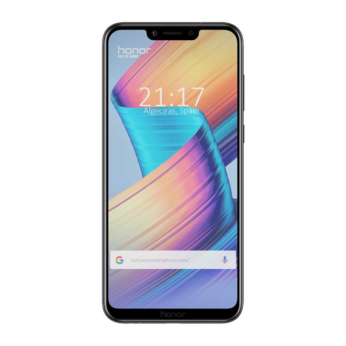 Protector Cristal Templado Frontal Completo Negro para Huawei Honor Play Vidrio