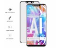 Protector Cristal Templado Frontal Completo Negro para Huawei Mate 20 Lite Vidrio