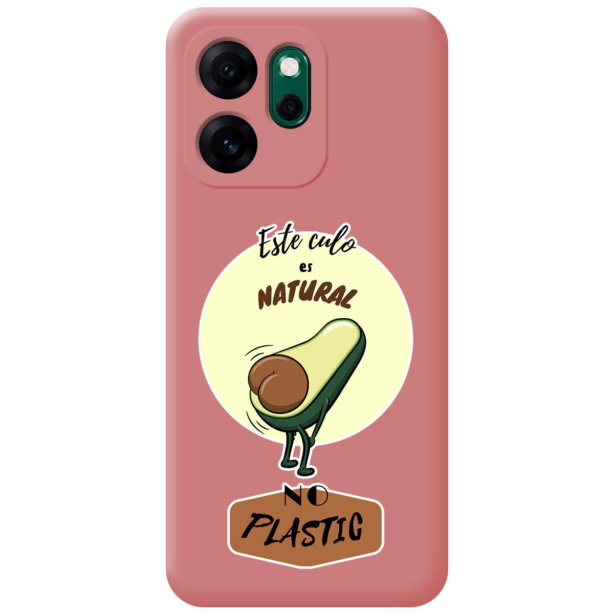 Funda Silicona Líquida Rosa para Oppo Reno 14 F / 14F 5G diseño Culo Natural Dibujos