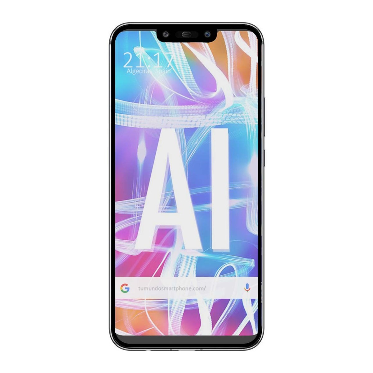 Protector Cristal Templado Frontal Completo Negro para Huawei Mate 20 Lite Vidrio