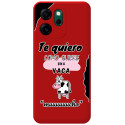 Funda Silicona Líquida Roja para Oppo Reno 14 FS / 14FS 5G diseño Vaca Dibujos