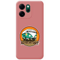 Funda Silicona Líquida Rosa para Oppo Reno 14 FS / 14FS 5G diseño Adventure Dibujos