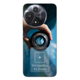 Personaliza tu Funda Silicona Gel Tpu Transparente con tu Fotografia para TCL 60 5G Dibujo Personalizada