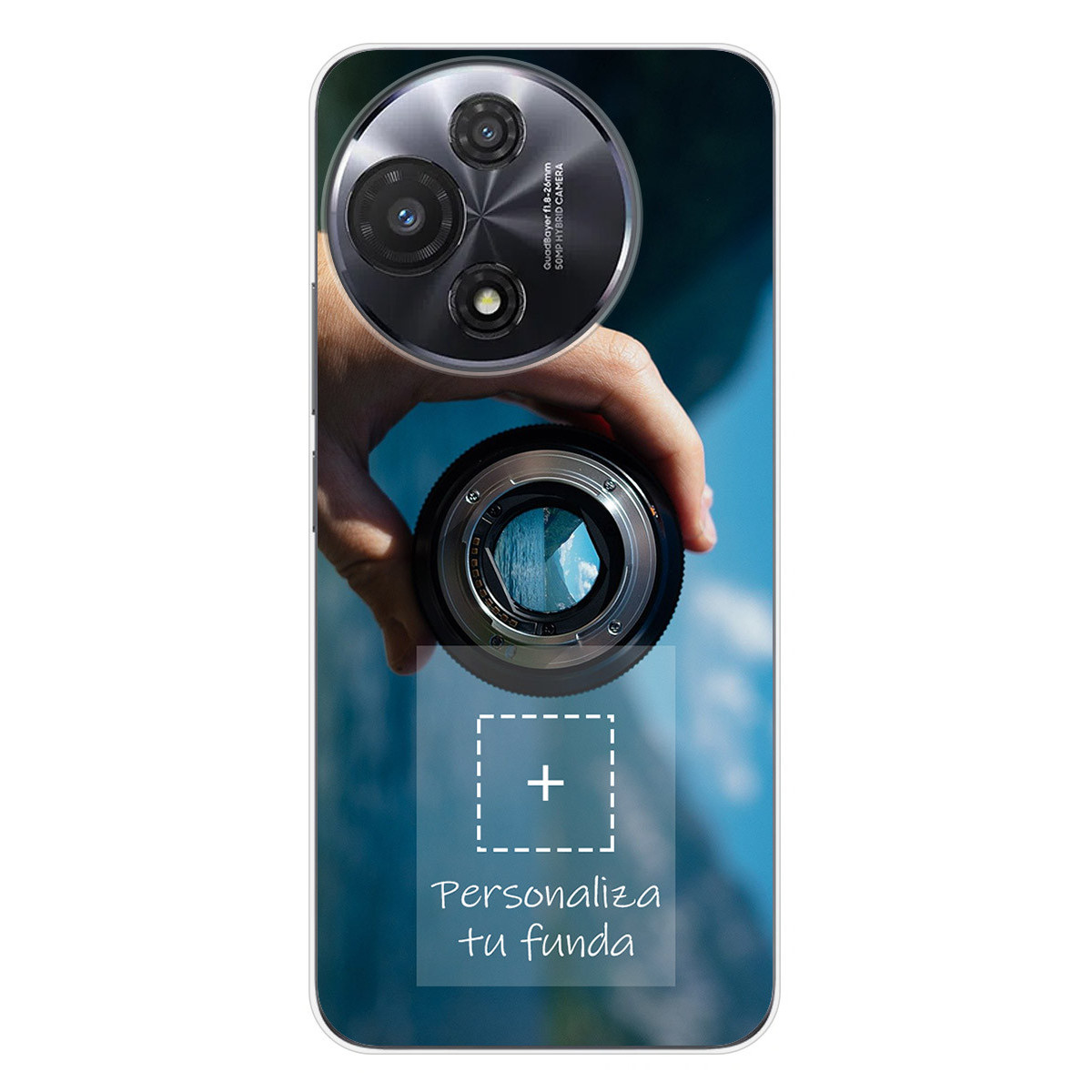 Personaliza tu Funda Silicona Gel Tpu Transparente con tu Fotografia para TCL 60 5G Dibujo Personalizada