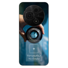 Personaliza tu Funda Silicona Gel Tpu Negra con tu Fotografia para TCL 60 SE Dibujo Personalizada