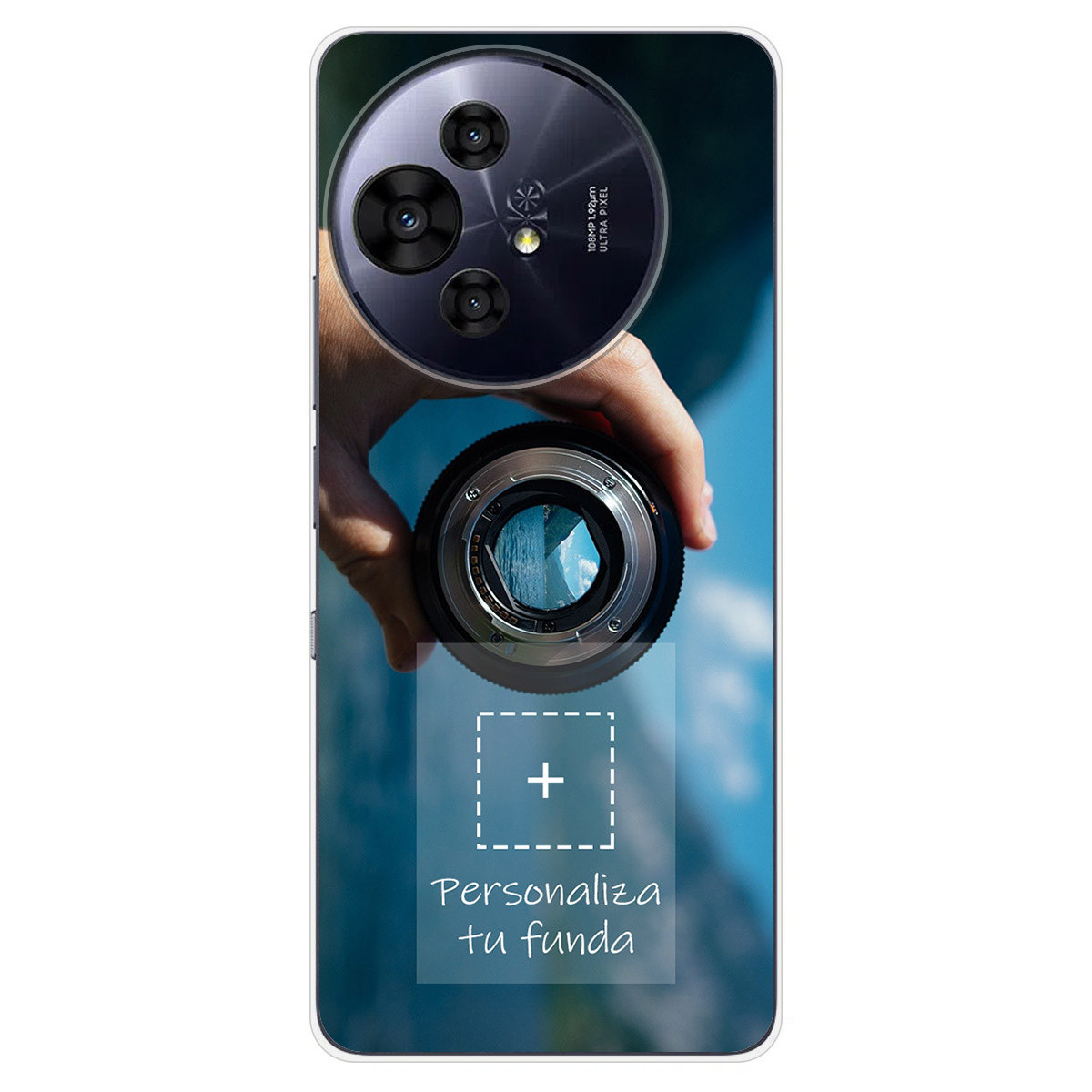 Personaliza tu Funda Silicona Gel Tpu Transparente con tu Fotografia para TCL 50 / 50 Pro NXTPAPER 5G Dibujo Personalizada