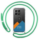 Personaliza tu Funda Colgante Transparente para Xiaomi 15T 5G con Cordon Verde Agua Dibujo Personalizada