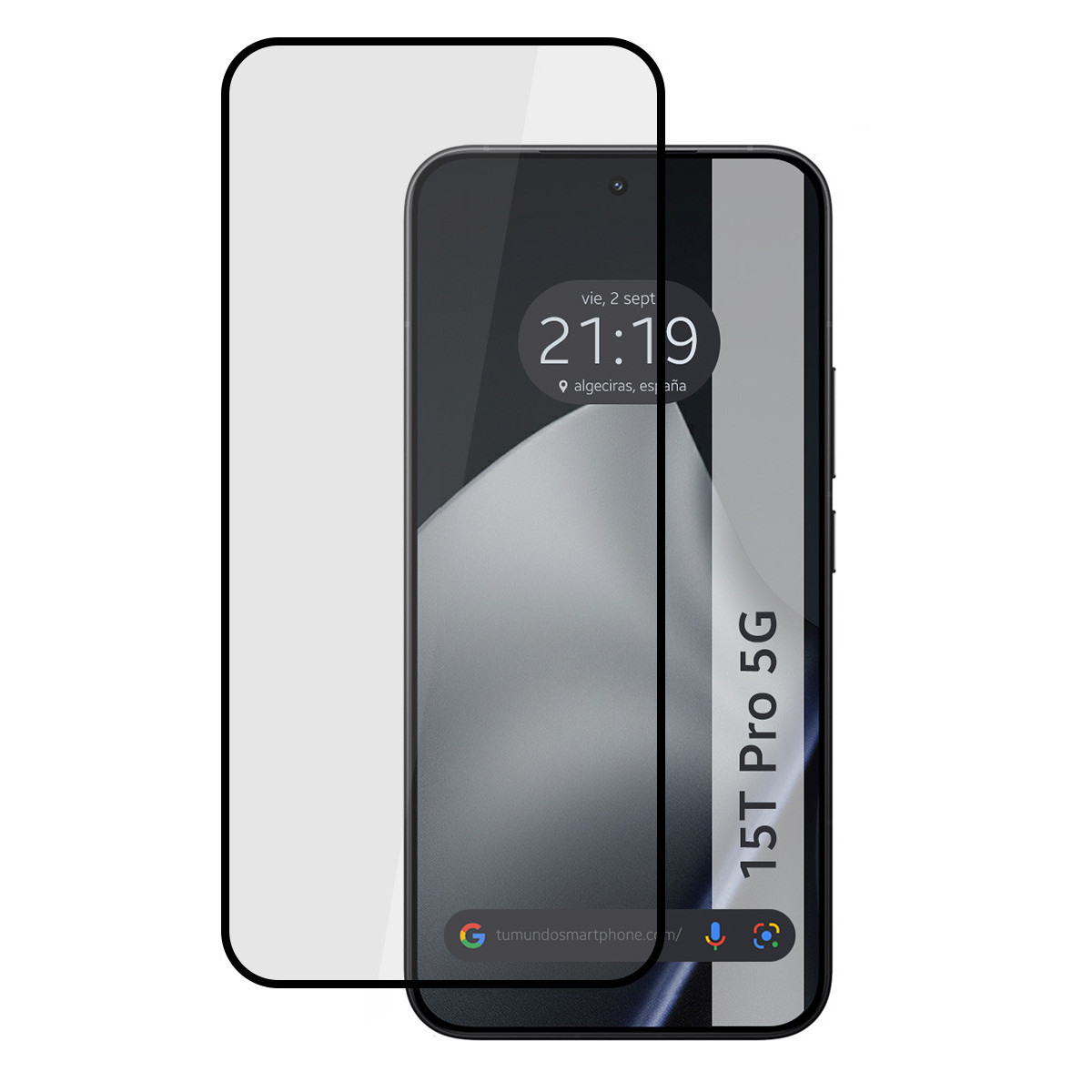 Protector Cristal Templado Completo 5D Full Glue Negro para Xiaomi 15T Pro 5G Vidrio