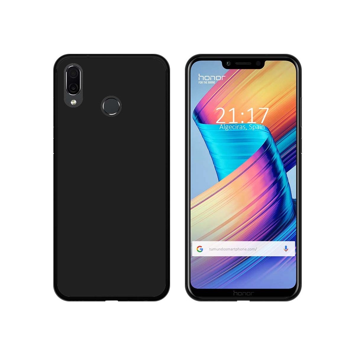 Funda Gel Tpu para Huawei Honor Play Color Negra