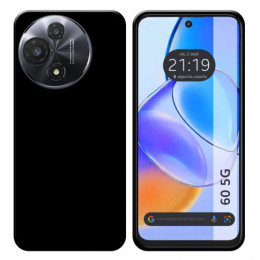 Funda Silicona Gel TPU Negra para TCL 60 5G
