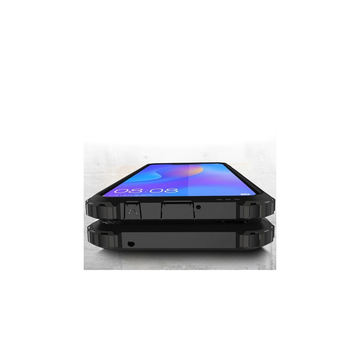 Funda Tipo Hybrid Tough Armor (Pc+Tpu) Negra para Huawei P Smart Plus