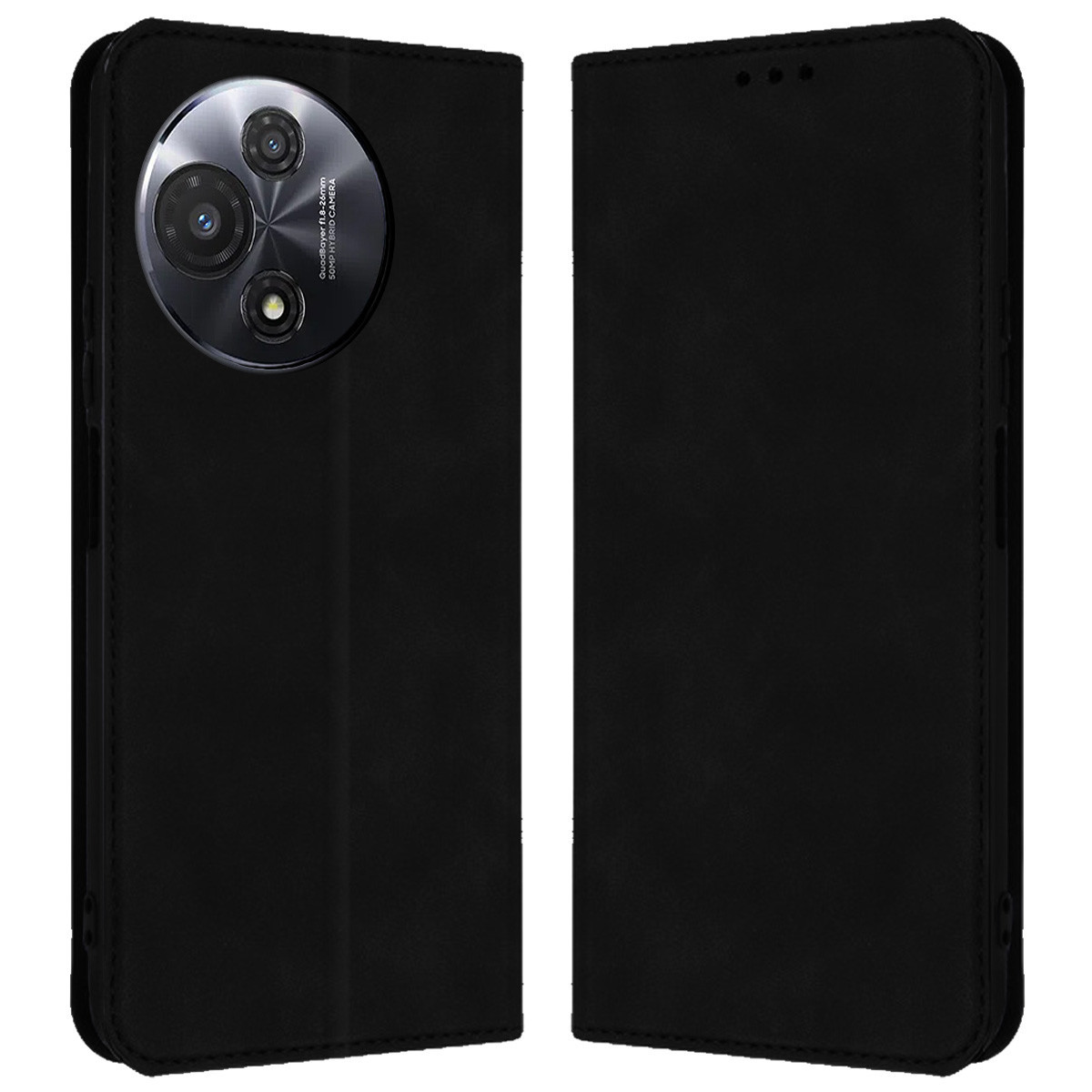 Funda Libro de Polipiel con tarjetero para TCL 60 5G color Negra