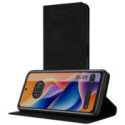 Funda Libro de Polipiel con tarjetero para TCL 60 SE color Negra