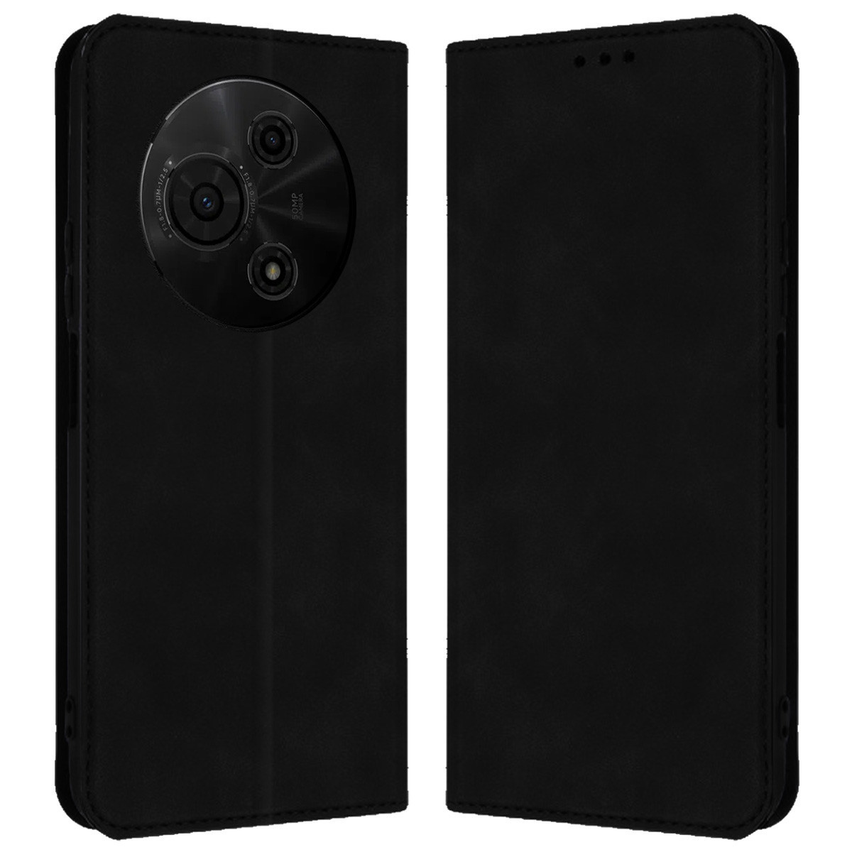 Funda Libro de Polipiel con tarjetero para TCL 60 SE color Negra