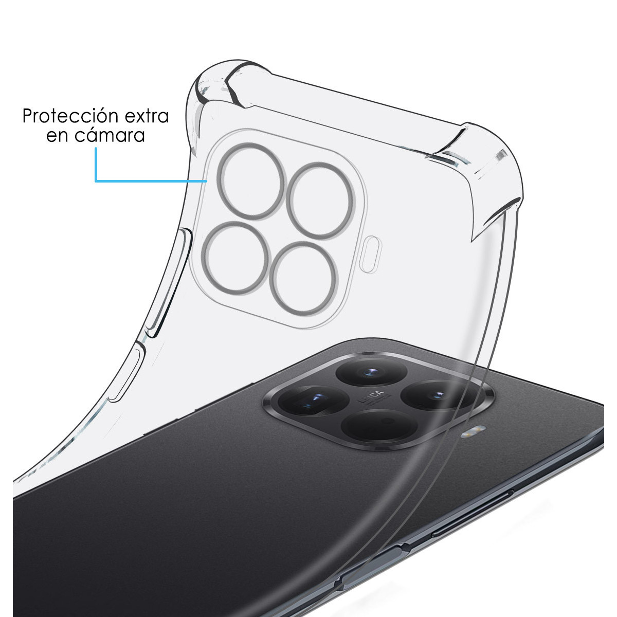 Funda Silicona Antigolpes Transparente para Xiaomi 15T Pro 5G