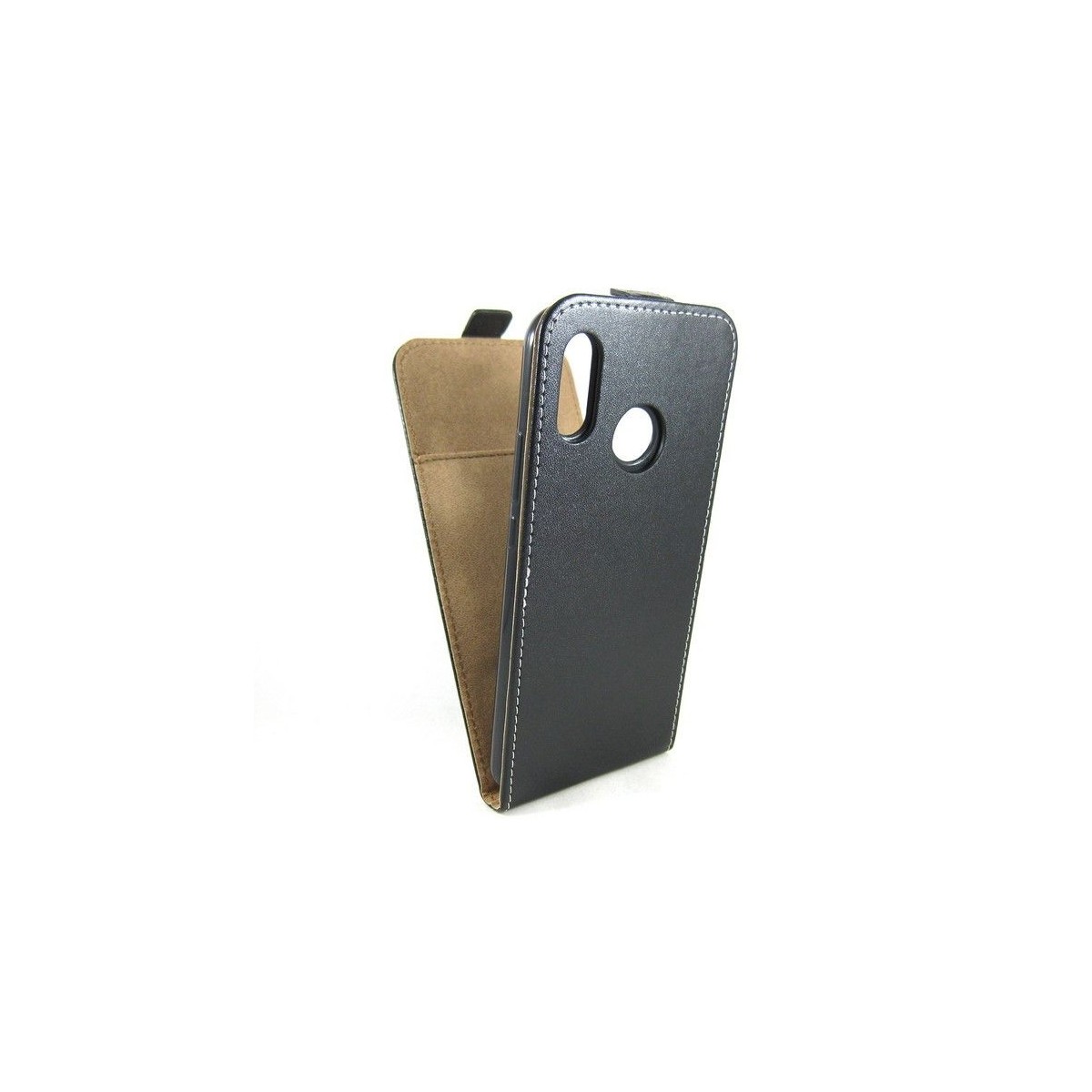 Funda Piel Premium Negra Ultra-Slim para Huawei P Smart Plus