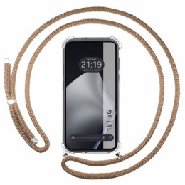 Funda Colgante Transparente para Xiaomi 15T 5G con Cordon Camel