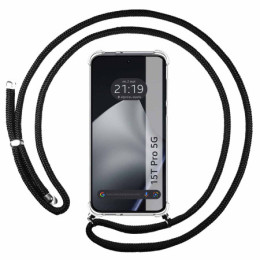 Funda Colgante Transparente para Xiaomi 15T Pro 5G con Cordon Negro