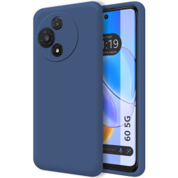 Funda Silicona Líquida Ultra Suave para TCL 60 5G color Azul
